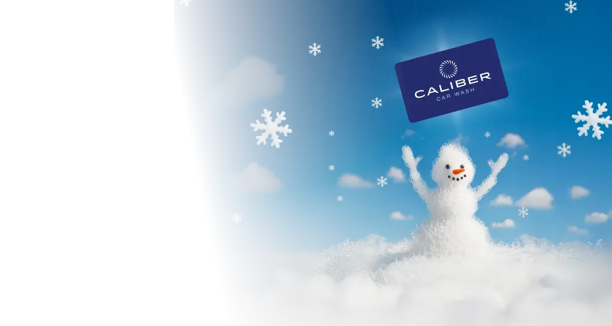Caliber gift card and snowman